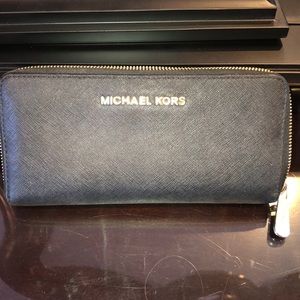 A beautiful, new black wallet